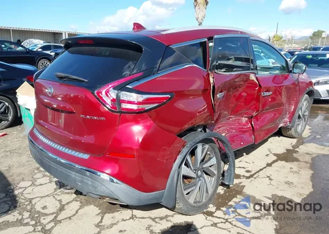 2018 Nissan Murano Platinum z USA, uszkodzony, nr VIN 5N1AZ2MG1JN159929